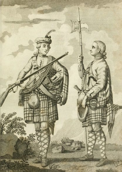 An Officer & Serjeant of a Highland Regiment. c.1740