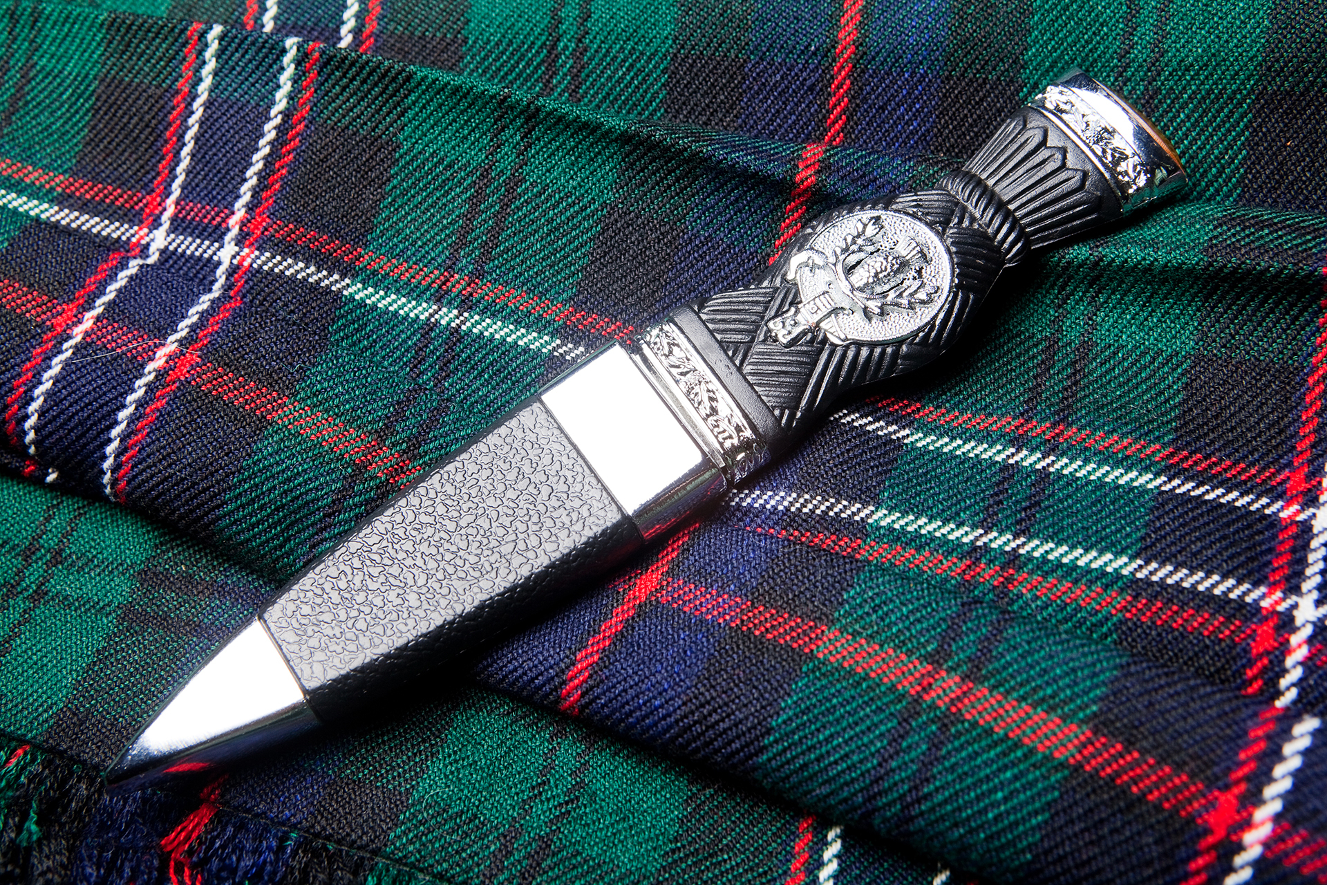 Sgian dubh or traditional scottish hunting knife