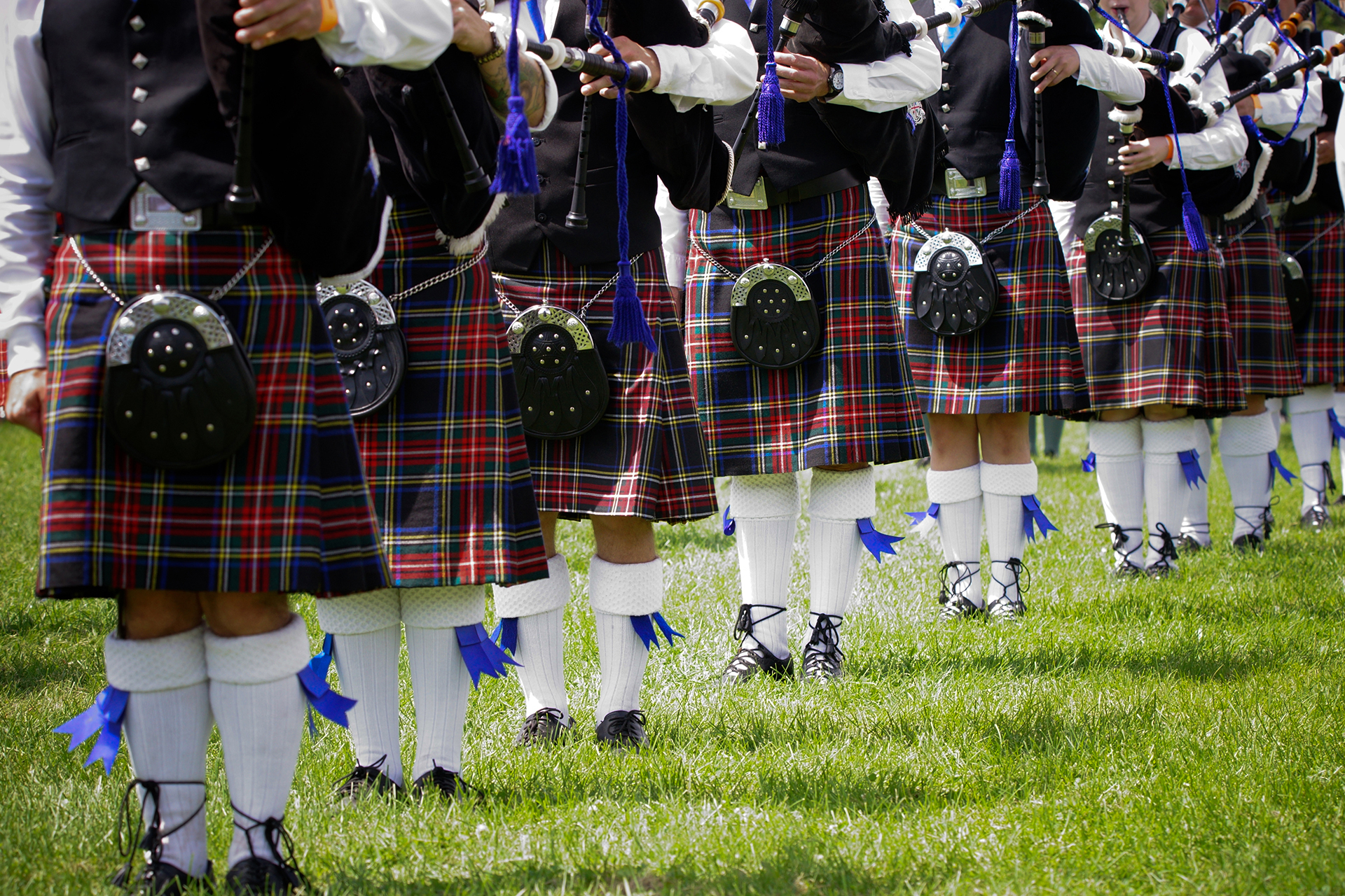 Scottish bagpipe band Scottish bagpipe band