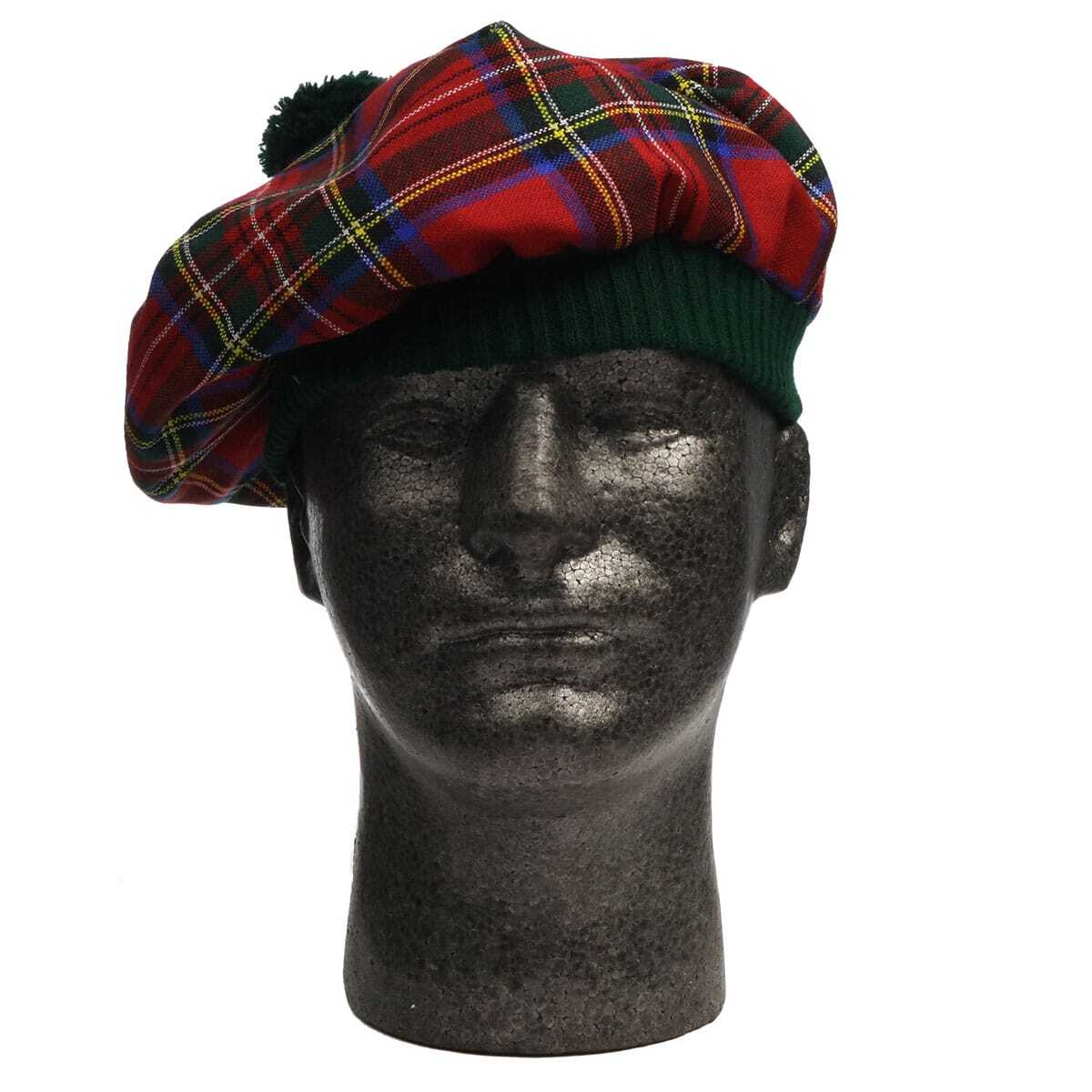Stewart Royal Modern Spring Weight Tam Stewart Royal Modern Spring Weight Tam. A red tartan Scottish hat