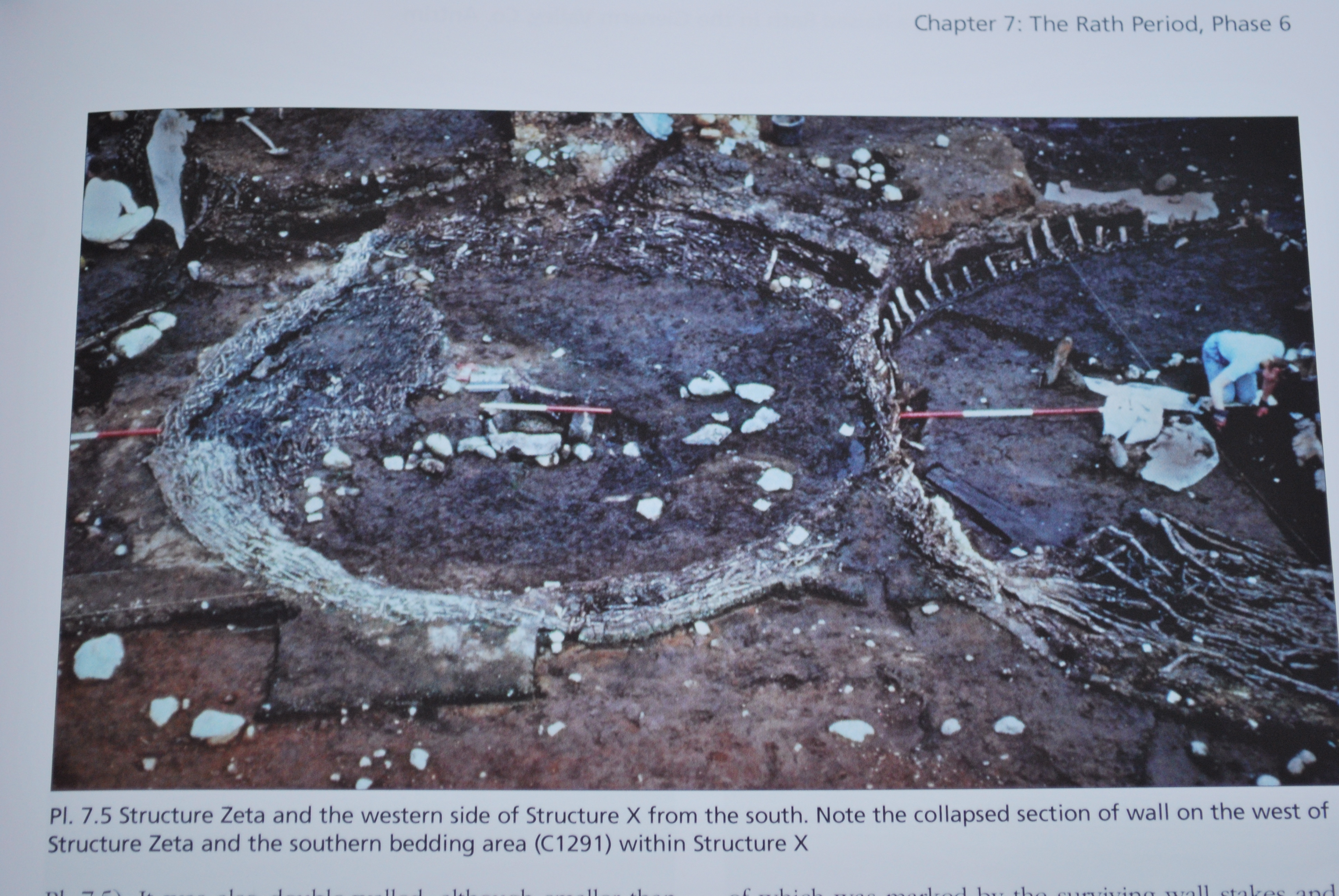 One of the excavated structures a Deer Park Farms