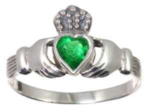 Green Claddagh Ring Green Claddagh Ring