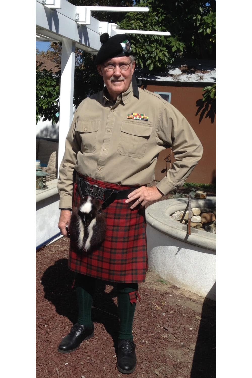 Customer wearing his Medium Weight Casual Kilt Customer wearing his Medium Weight Casual Kilt
