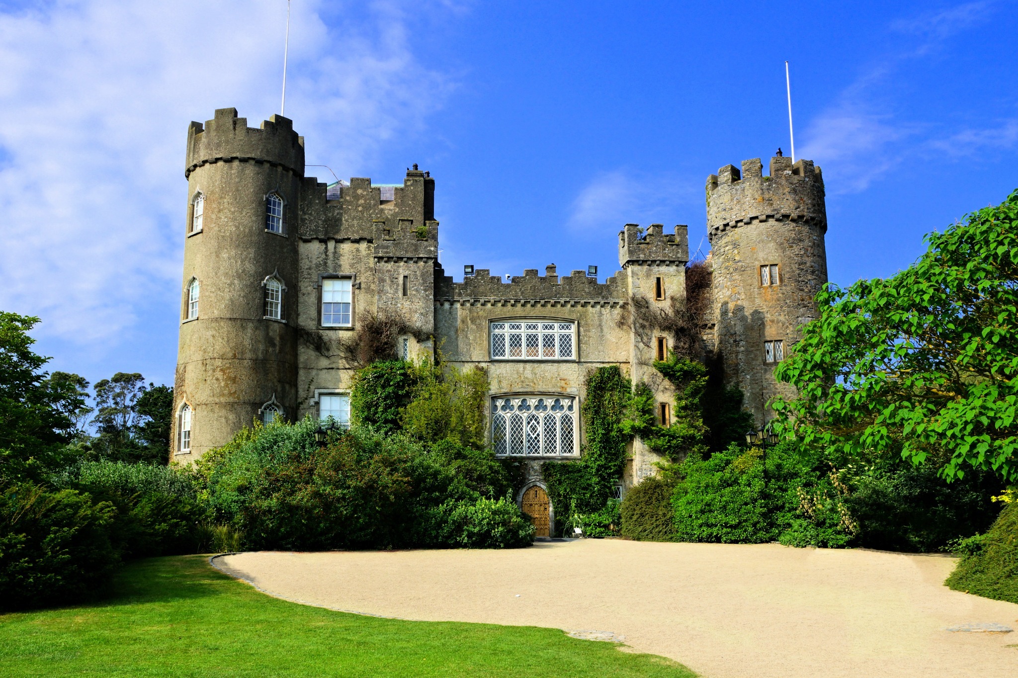 Malahide Castle in Dublin County Ireland