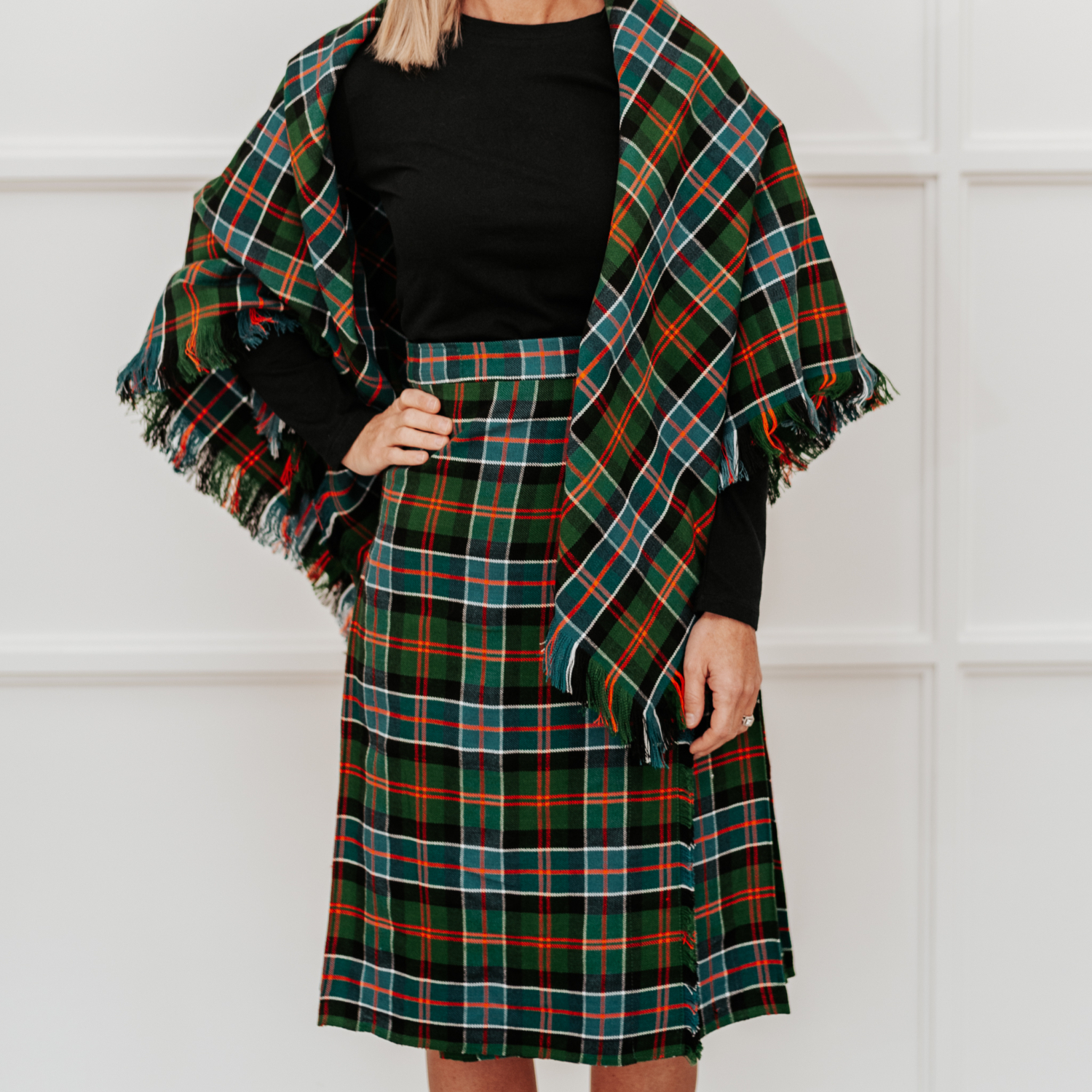 Homespun Kilted Skirt