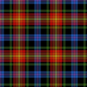 Pride of LGBT tartan design