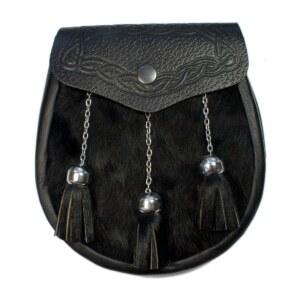 Black Rabbit Embossed Sporran Black Rabbit Embossed Sporran