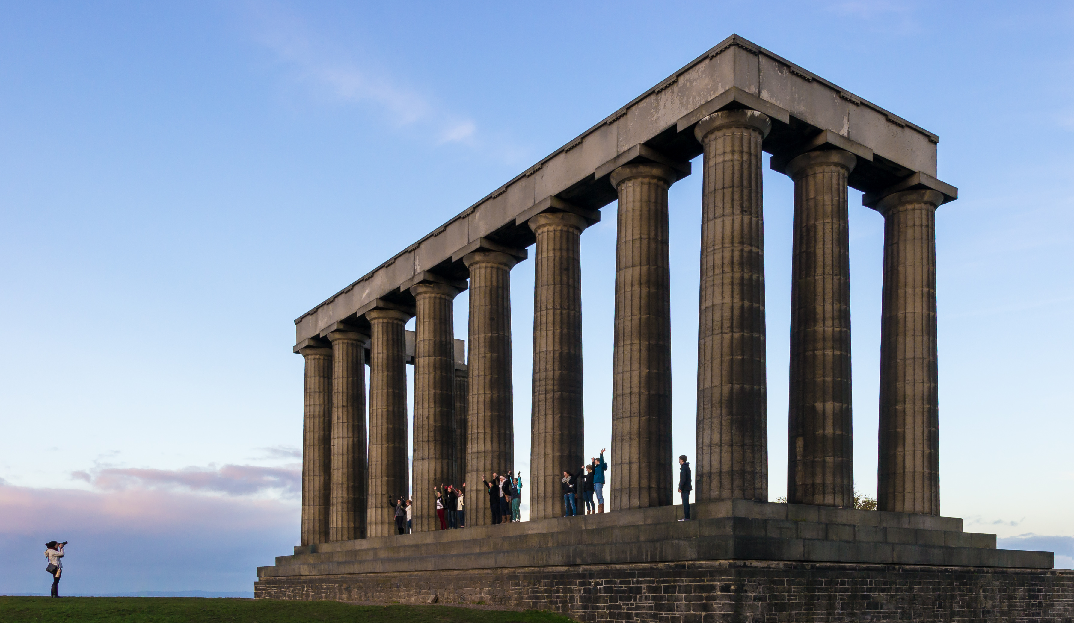 The National Monument on Carlton Hill in Edinburgh