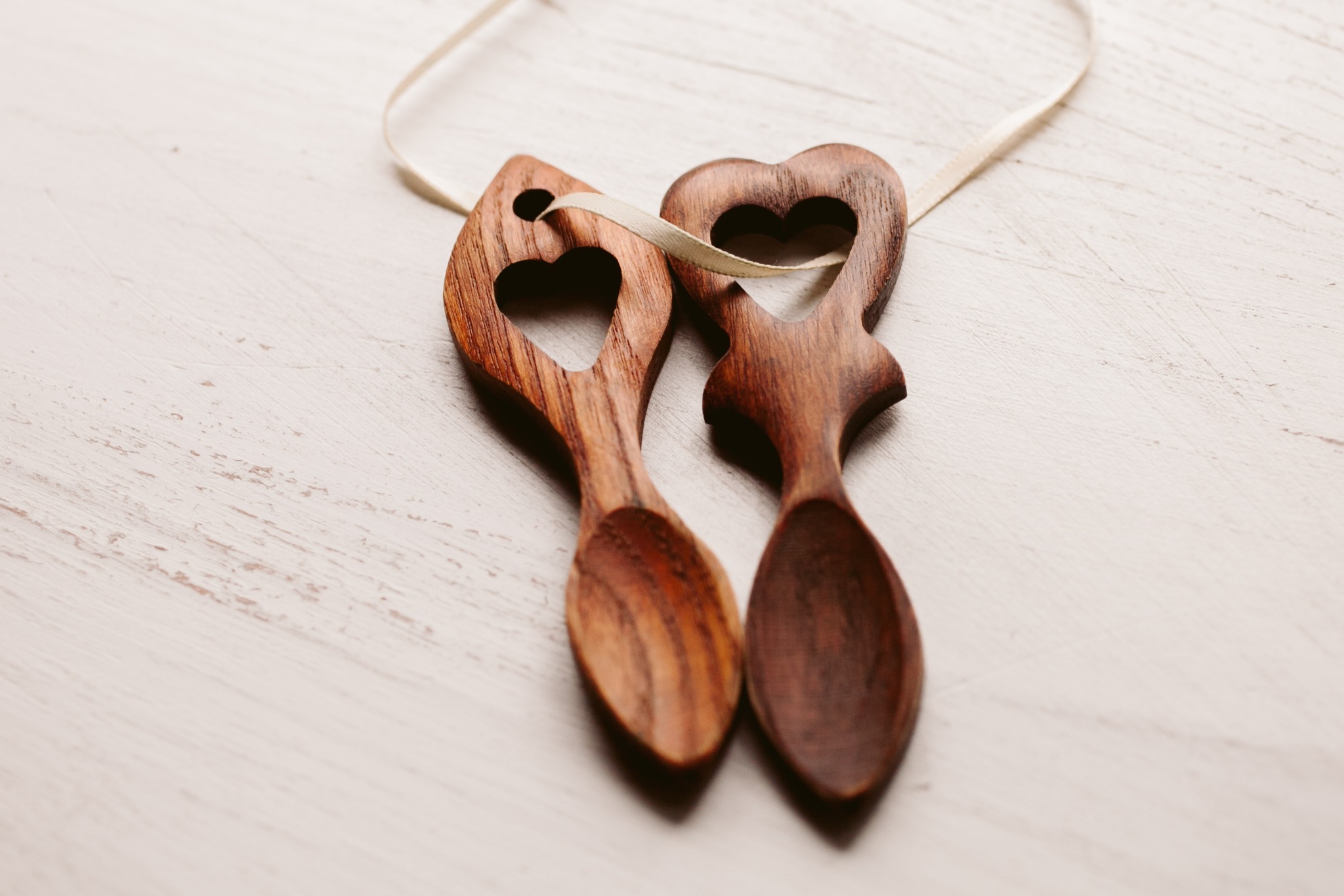 Wooden Welsh Love Spoons