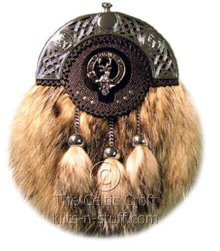 Badger Fur Clan Crest Dress Sporran