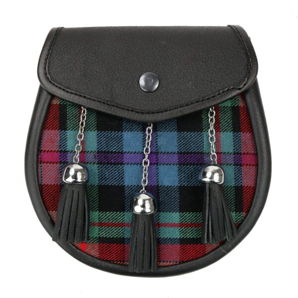 Scottish tartan kilt bag with PRIDE LGBTQ+ Tartan Sporran.