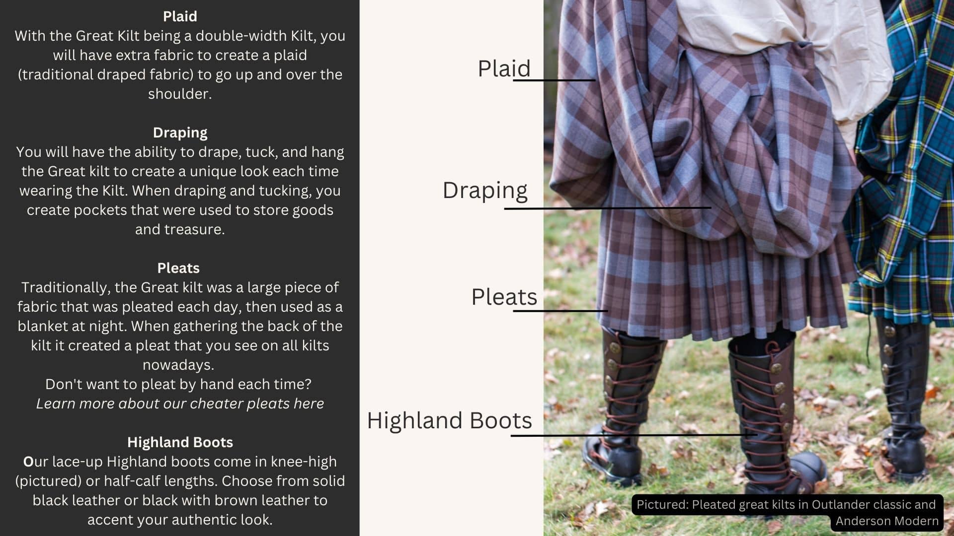 Scottish kilts - how to wear them.