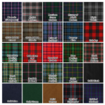 Scottish tartan color chart for Homespun Wool Blend tartan names M through S