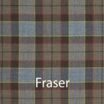 An Outlander Fraser Poly/Viscose Scarf Face Mask with the word Fraser on it.