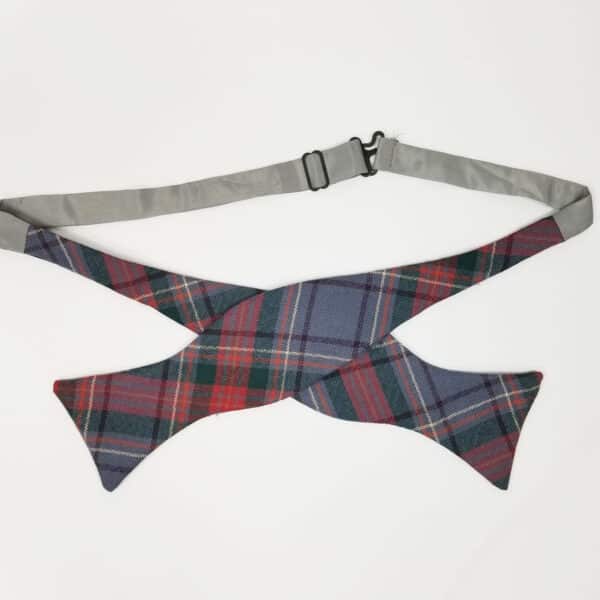 An Louth Irish County Traditional Self Tie Tartan Bow Tie on a white background.