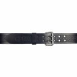 A high-quality black leather Celtic Knot Utility Belt and Buckle adorned with an ornate buckle in Celtic Knot design.
