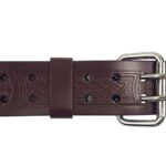 A nice Brown Celtic Knot Utility Belt and Buckle with a metal buckle.