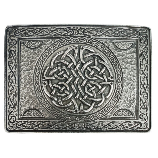 Celtic Knot Pewter Kilt Belt Buckle | Kilts-n-Stuff.com