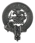 Graham Clan Crest Cap Badge Brooch