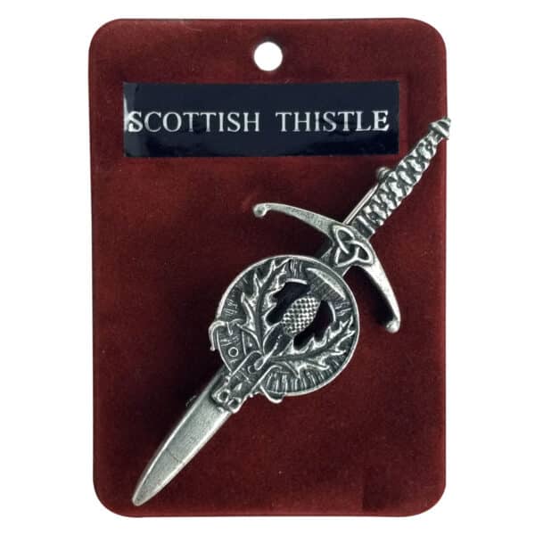 Scottish Thistle Kilt Pin - Scottish Thistle Brooch - Scottish Thistle Bro.