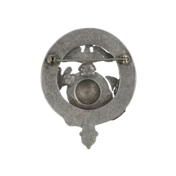 A U.S. Marine Corps USMC Pewter Cap Badge/Brooch - Officially Licensed with a bird on it.