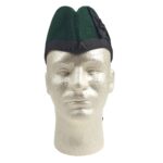 A Felted Wool Glengarry-clad mannequin.