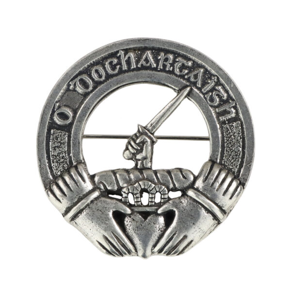 Claddagh Irish Irish Family Crest Cap Badge/Brooch.