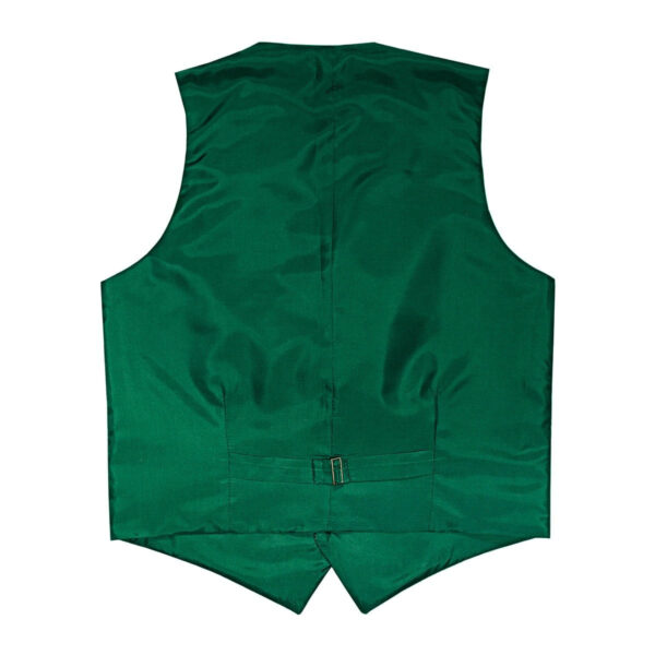 A green Tweed 5 Button Vest on a white background.