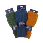 Three pairs of Wide Calf Kilt Hose in different colors.