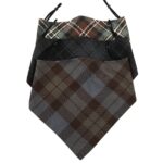 Tartan Bandana Masks - Wool Free on a black background.