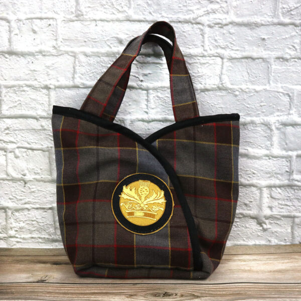 Bag - Poly/Viscose Wool-Free made from Scottish tartan.