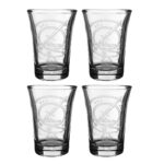 Clan Crest Shot Glass Set of 4 featuring intricate designs.