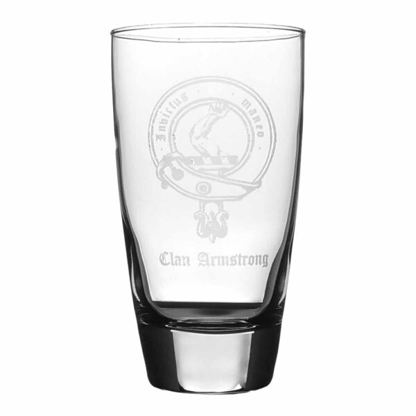 A Clan Crest Beer Glass 80/20.