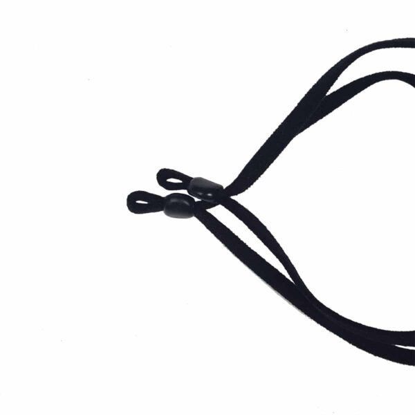 A black strap with two Tartan Masks - Cotton straps.