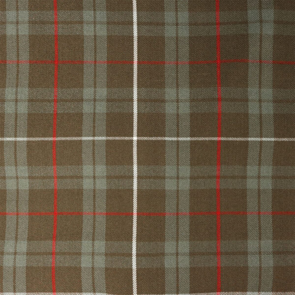 A close up of a plaid fabric.
