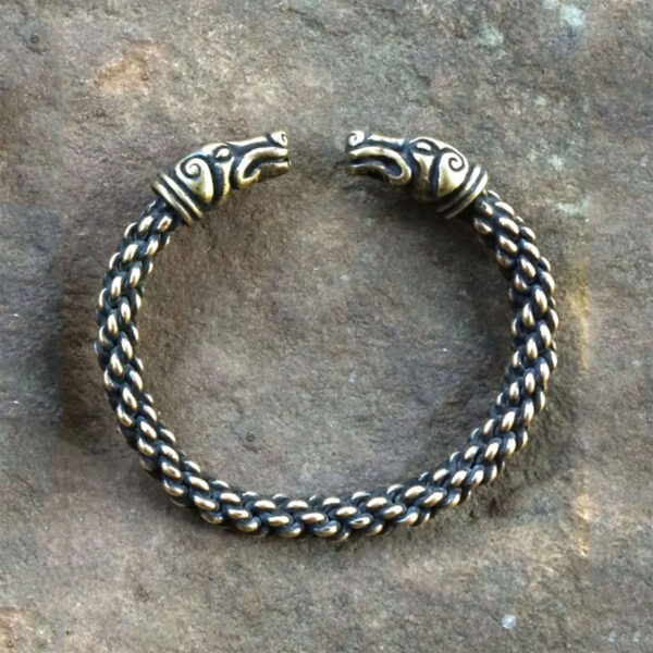 Celtic Greyhound Torc bracelet - viking bracelet - viking bracelet.