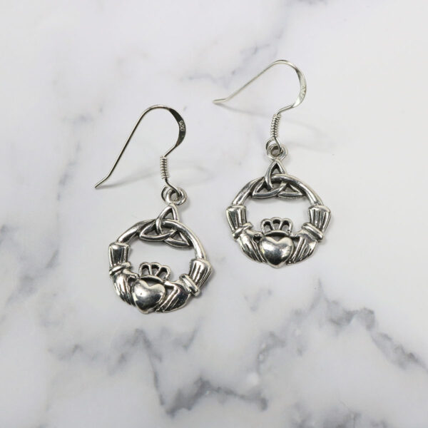 Claddagh Triquetra Sterling Silver Earrings replacement: 
Triquetra Sterling Silver Earrings.