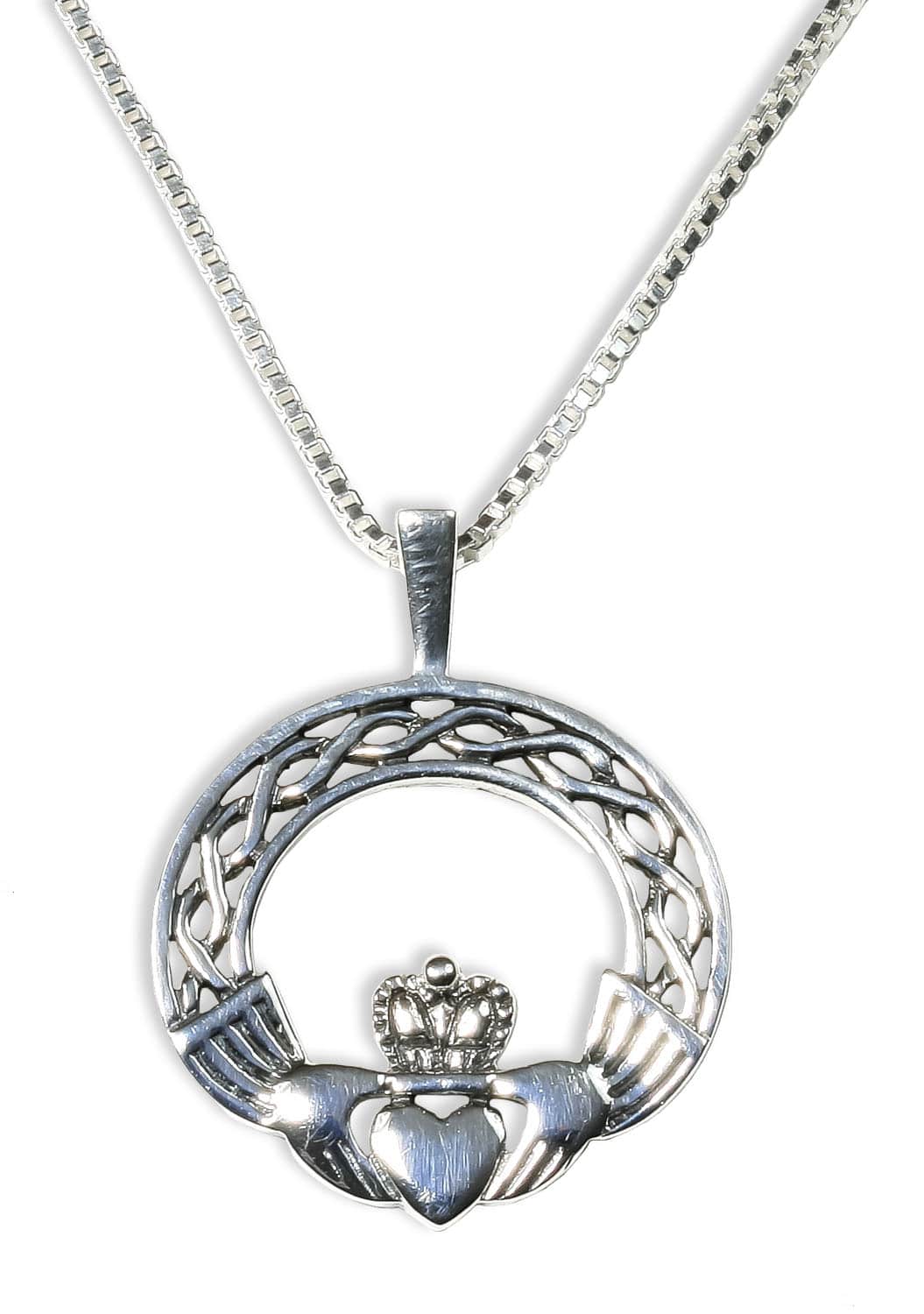JNS10 Claddagh Necklace Celtic Croft 1500px 
