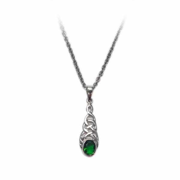 An Emerald Celtic Knot Necklace