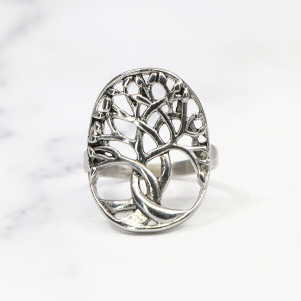 A stunning Tree of Life Stainless Steel Ring.