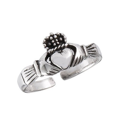 Claddagh Sterling Silver Toe Ring