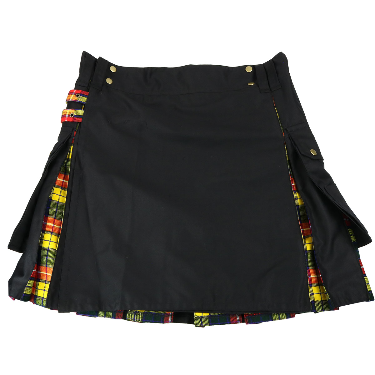 Buchanan Modern Hybrid Canvas And Tartan Utility Kilt - 38W 21L