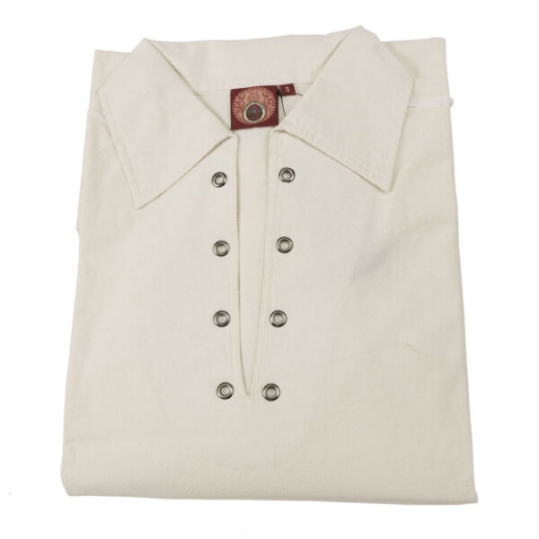 Premium Jacobite Shirt: A classic white shirt with buttons on the front.