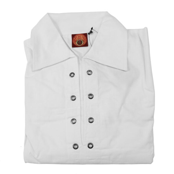 A Premium Jacobite Shirt with buttons on it.