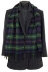 Farquharson Tartan Lambswool Scarf on a mannequin