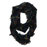 Tartan Infinity Scarf - Poly/Viscose Wool Free plaid infinity scarf.