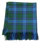A Welsh Tartan Shawl, Medium Weight Premium Wool with fringes.