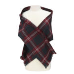 A STARFLEET Tartan Stole on a mannequin.