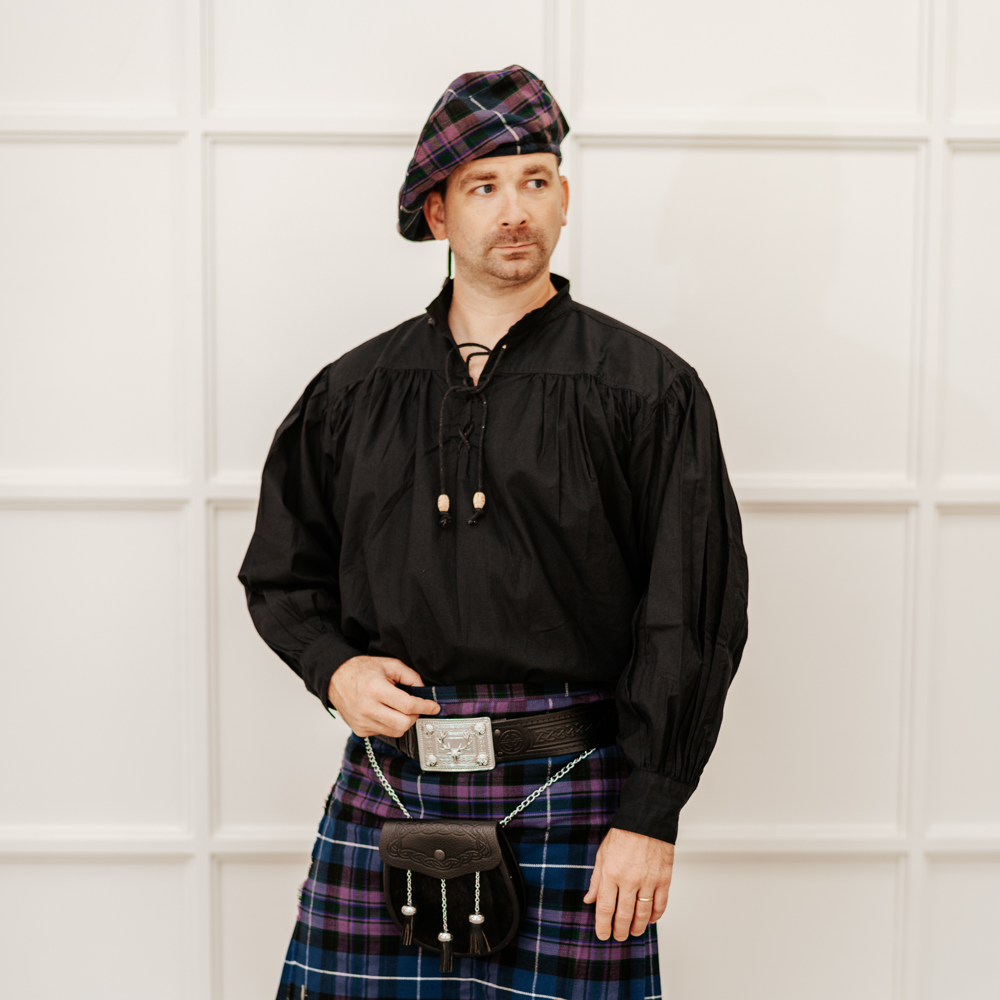 Cusco slave Dislike Rustic Historic Highland Lace-Up Kilt Shirt Made With Sturdy Cotton