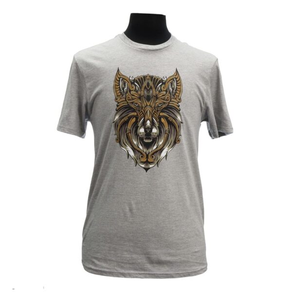 Dire Wolf T-Shirt with a Dire Wolf head.